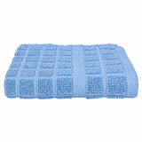 Pictured: Neatly folded Martex dishcloth against a white background. The washcloth pictured is Solid Blue.