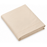 Pictured: The Millennium T-200 Flat Sheet in the shade Bone neatly folded against a white background.