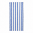 Pictured: Fibertone Cabana Striped Pool Towel laid out against a white background. The color is "Porcelain".