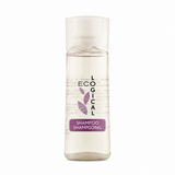 Pictured: Ecological Amenities shampoo bottle against a white background.