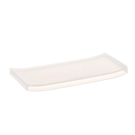 Pictured: White rectangular tray sitting against a white background. This tray is in the shade Frost.