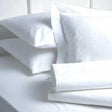 white bed sheets