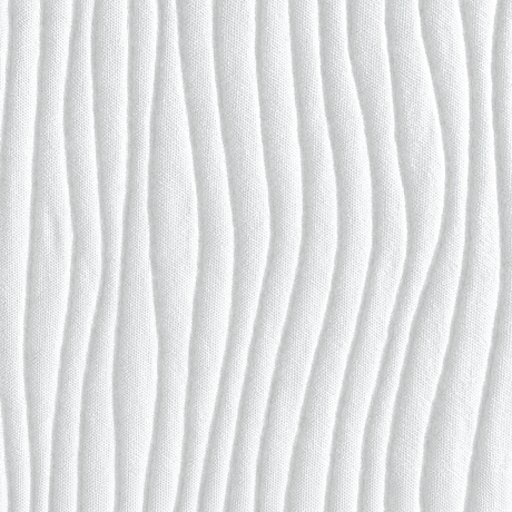 Pictured: Extreme closeup of the Ripple Weave Puff Jacquard Top Sheet, which has a wavy texture/pattern. 