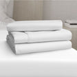 white bed sheets